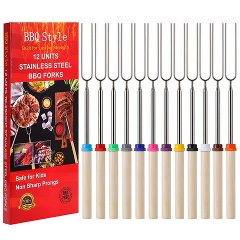 BBQStyle embalaje del set de 12 brochetas listo para regalar y almacenar