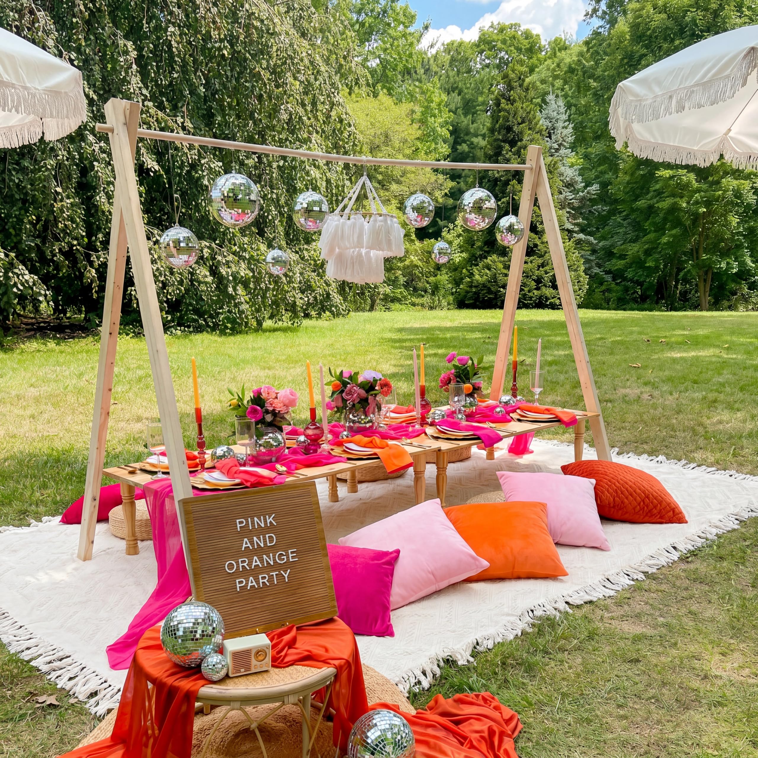 Beeveer ambientación de boda campestre usando todo el kit
