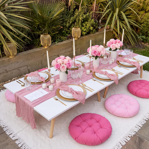 Beeveer cojines apilados rosa, ofrecen asiento acolchado y portátil