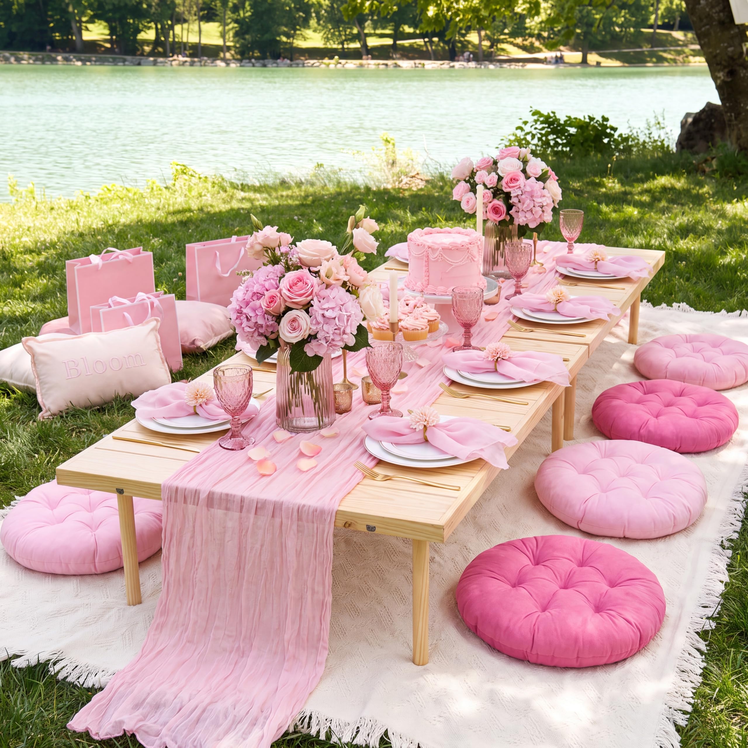 Beeveer uso en ceremonia de boda al aire libre para decoración coordinada
