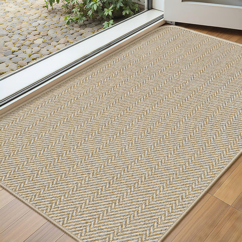 BEISIFLOOR felpudo frontal en empaque mostrando tamaño y diseño, práctico para entradas