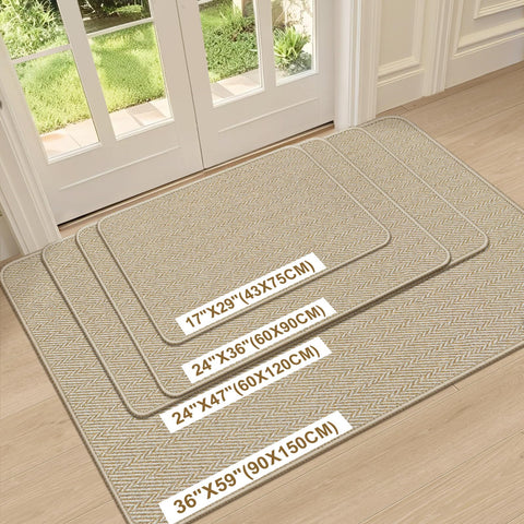 BEISIFLOOR primer plano de textura en espiga que atrapa suciedad y mejora apariencia