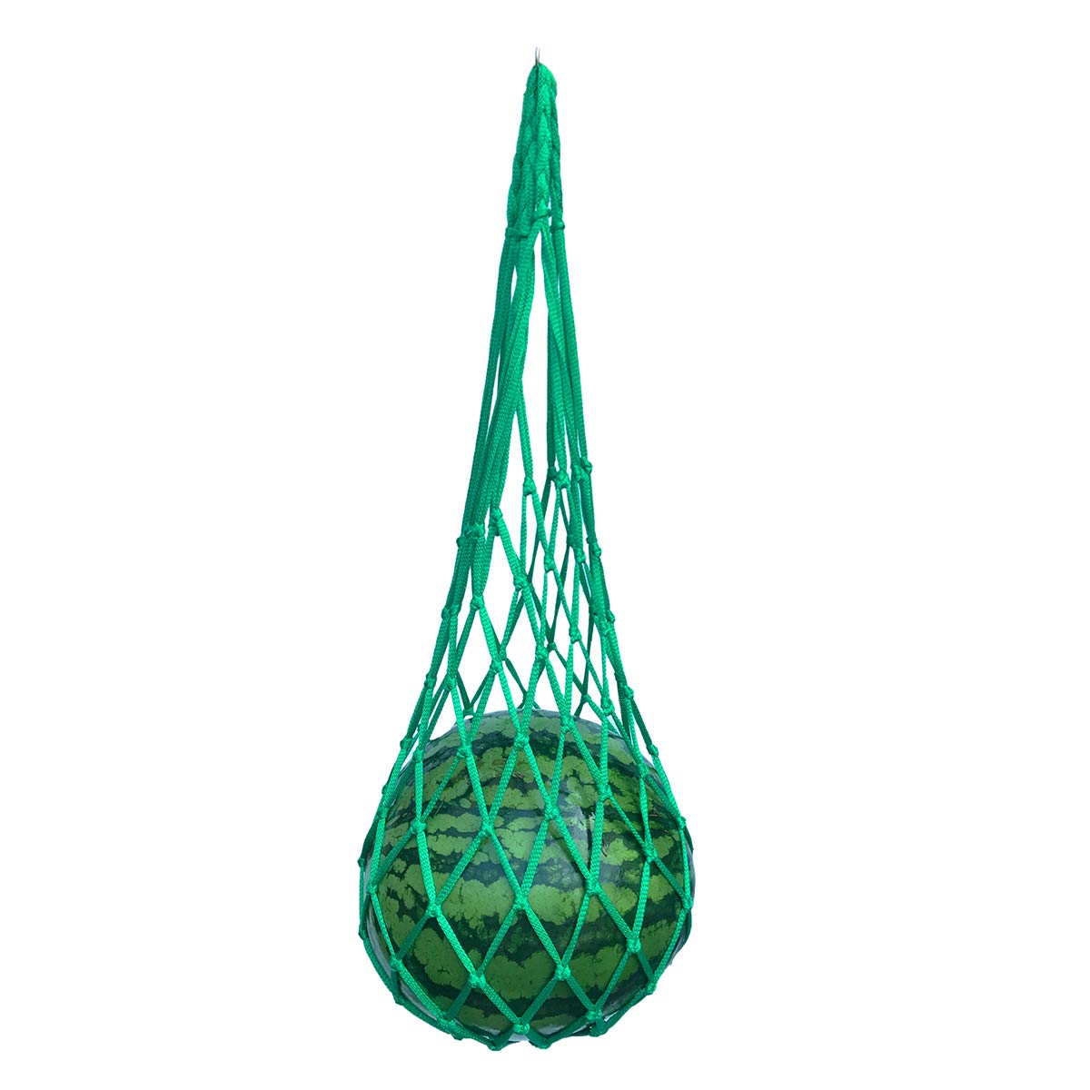 Belit bolsa de red vista frontal sosteniendo fruto, soporte seguro