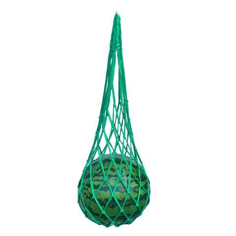 Belit bolsa de red vista frontal sosteniendo fruto, soporte seguro