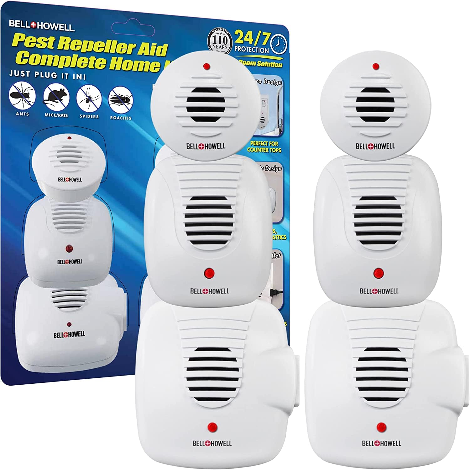 Bell+Howell dispositivo micro frontal, protección discreta en encimeras
