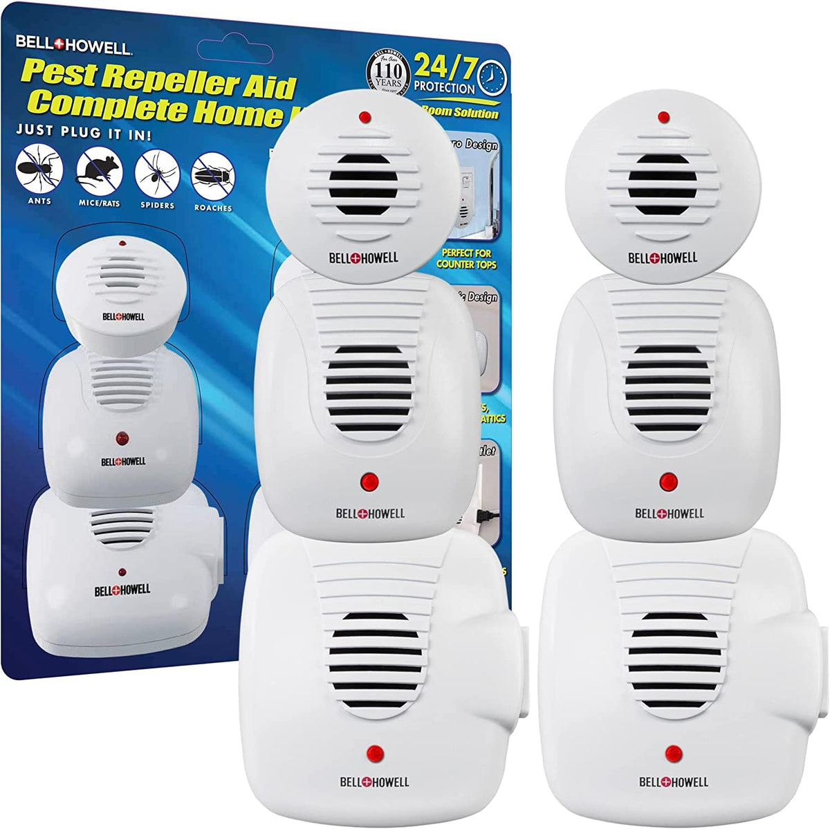 Bell+Howell dispositivo micro frontal, protección discreta en encimeras
