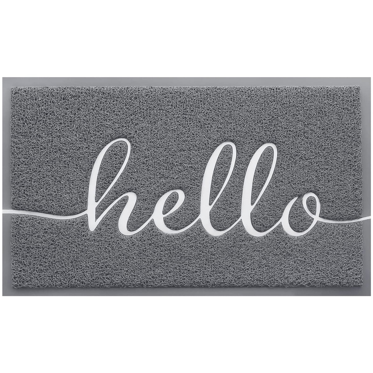 BeneathYourFeet felpudo frontal con diseño hello que bienvenida y protege su hogar