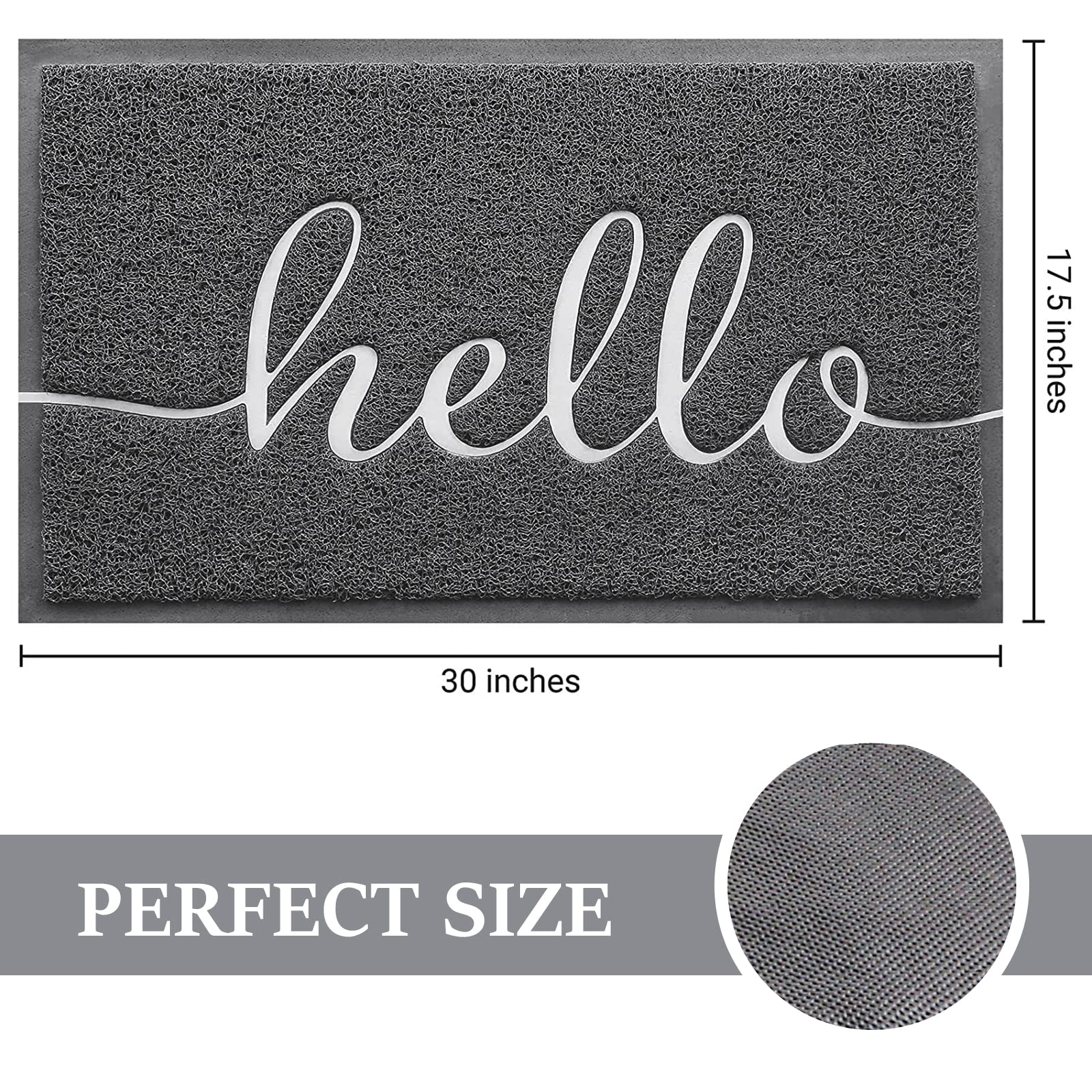 BeneathYourFeet primer plano del relieve 'hello' que atrapa suciedad