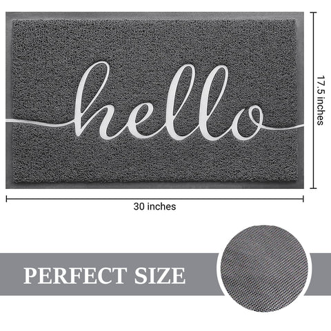 BeneathYourFeet primer plano del relieve 'hello' que atrapa suciedad