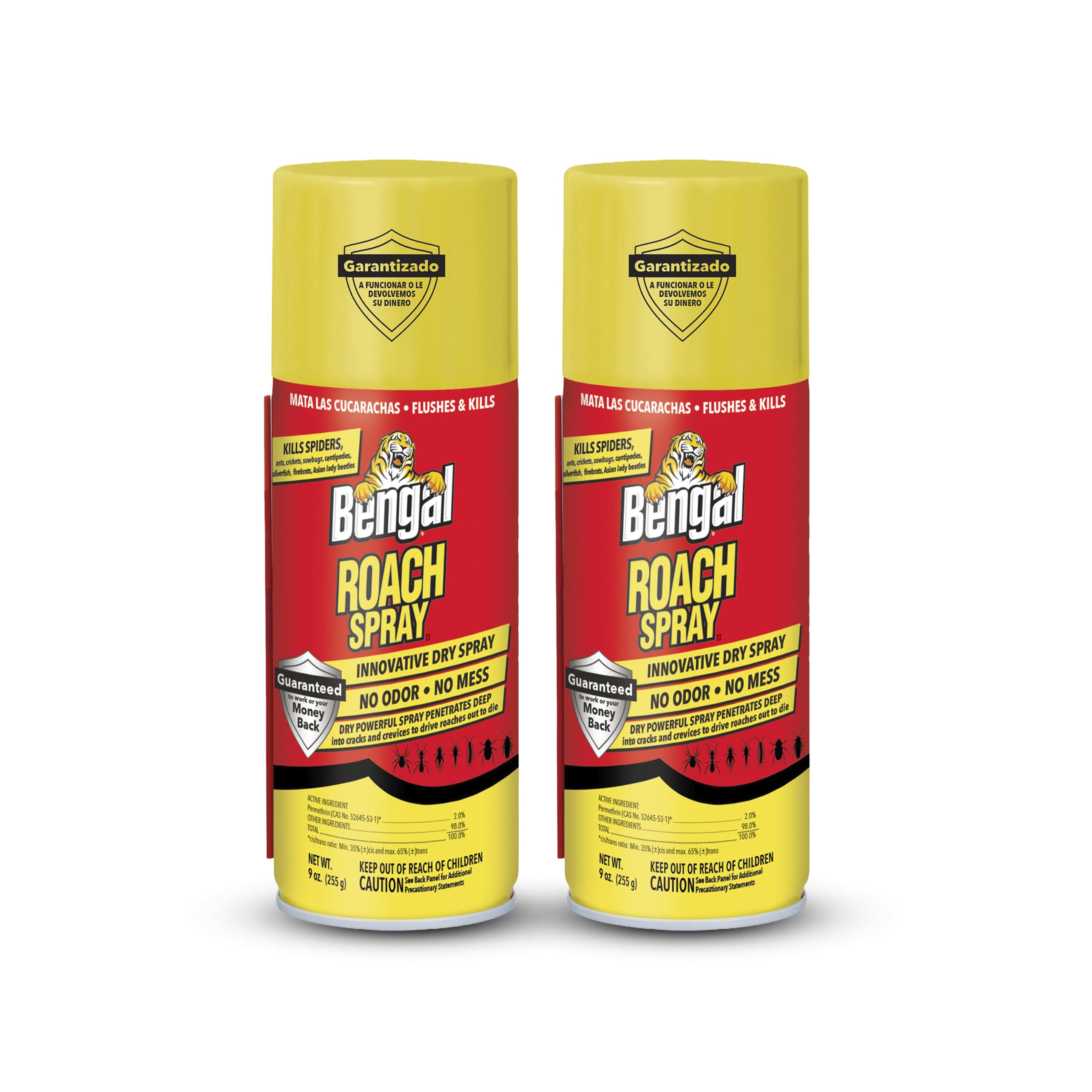Bengal aerosol frente del envase mostrando su diseño y uso preciso