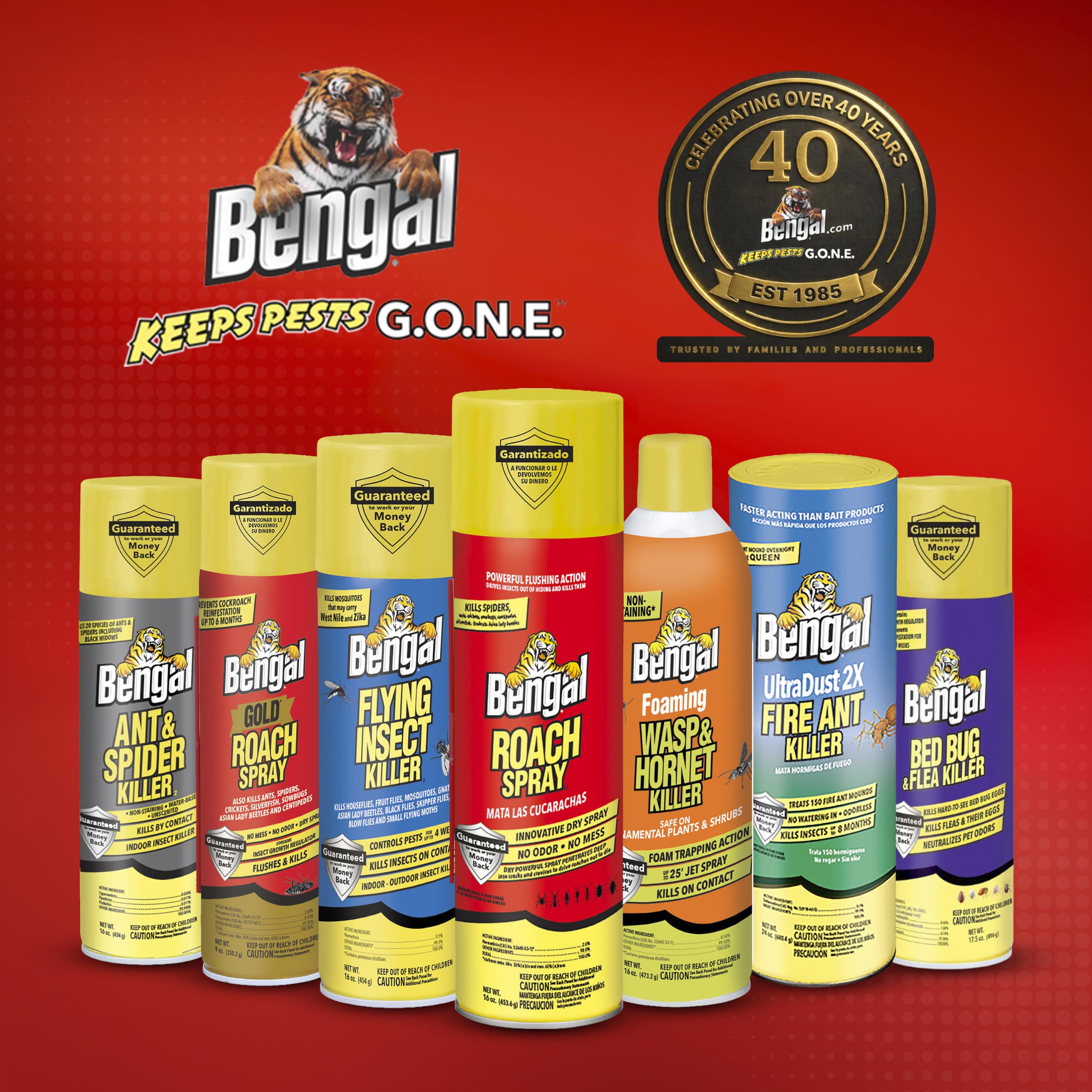 Bengal comparación de tamaño 16 oz para referencia y almacenamiento