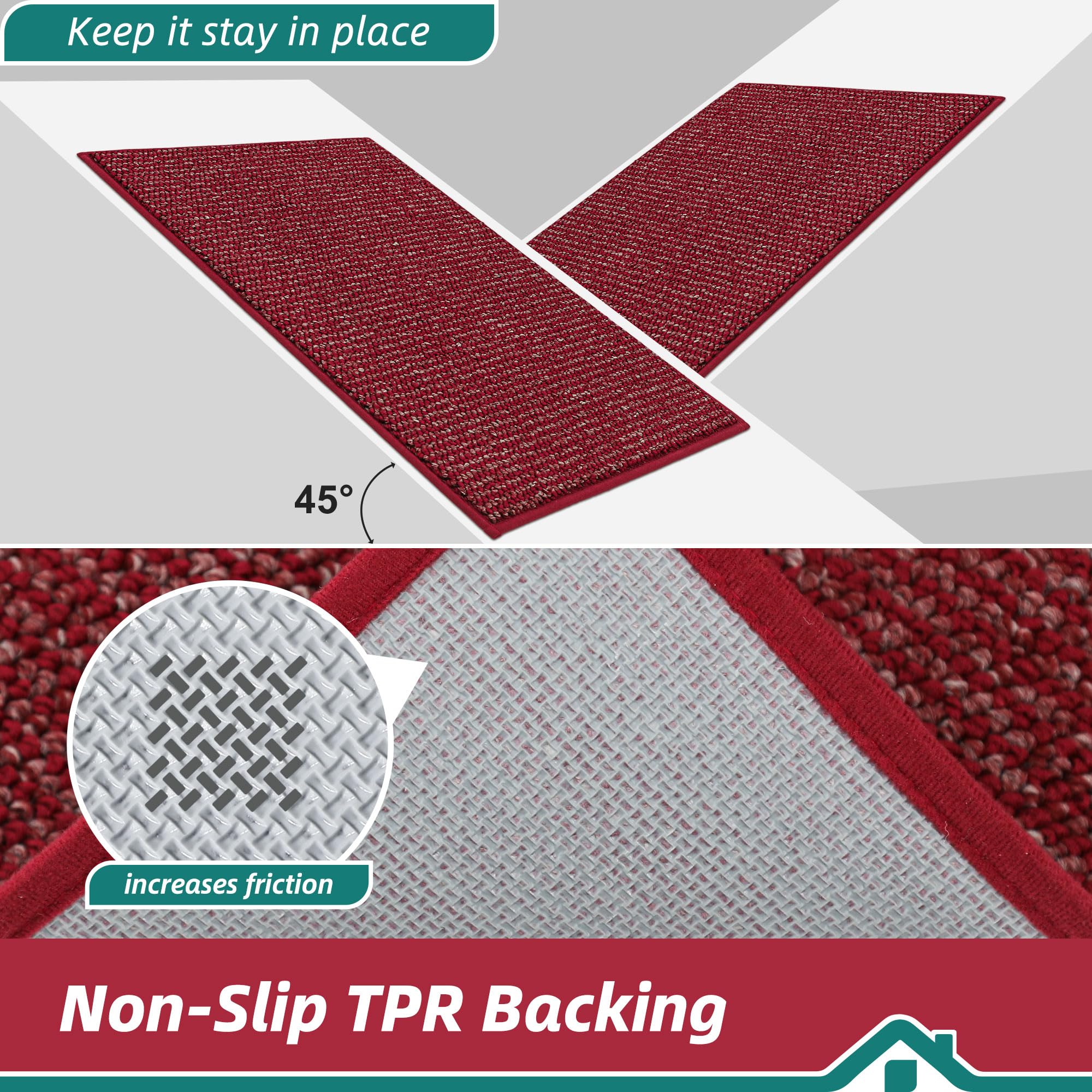 BEQHAUSE bordes reforzados que previenen deshilachado y alargan vida