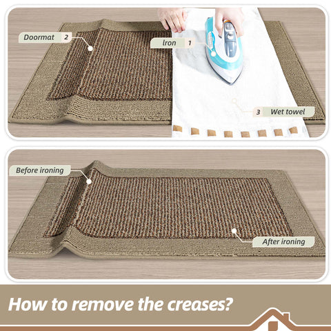 BEQHAUSE felpudo integrado en decoración taupe moderno y neutro