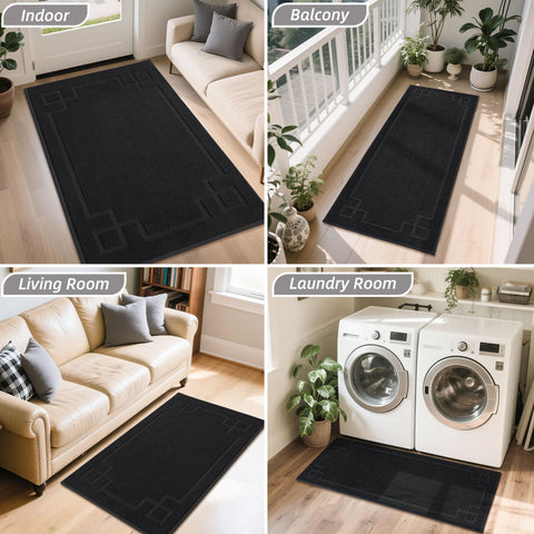 BEQHAUSE felpudo en hall moderno, mantiene suelos limpios y secos