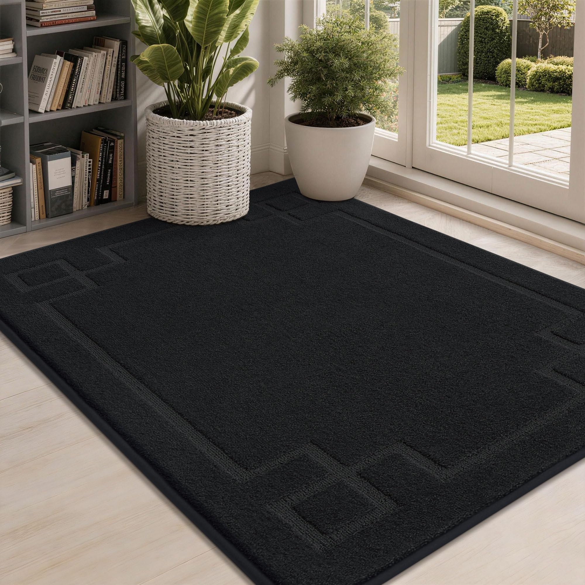 BEQHAUSE felpudo frontal en entrada, aspecto profesional y protector