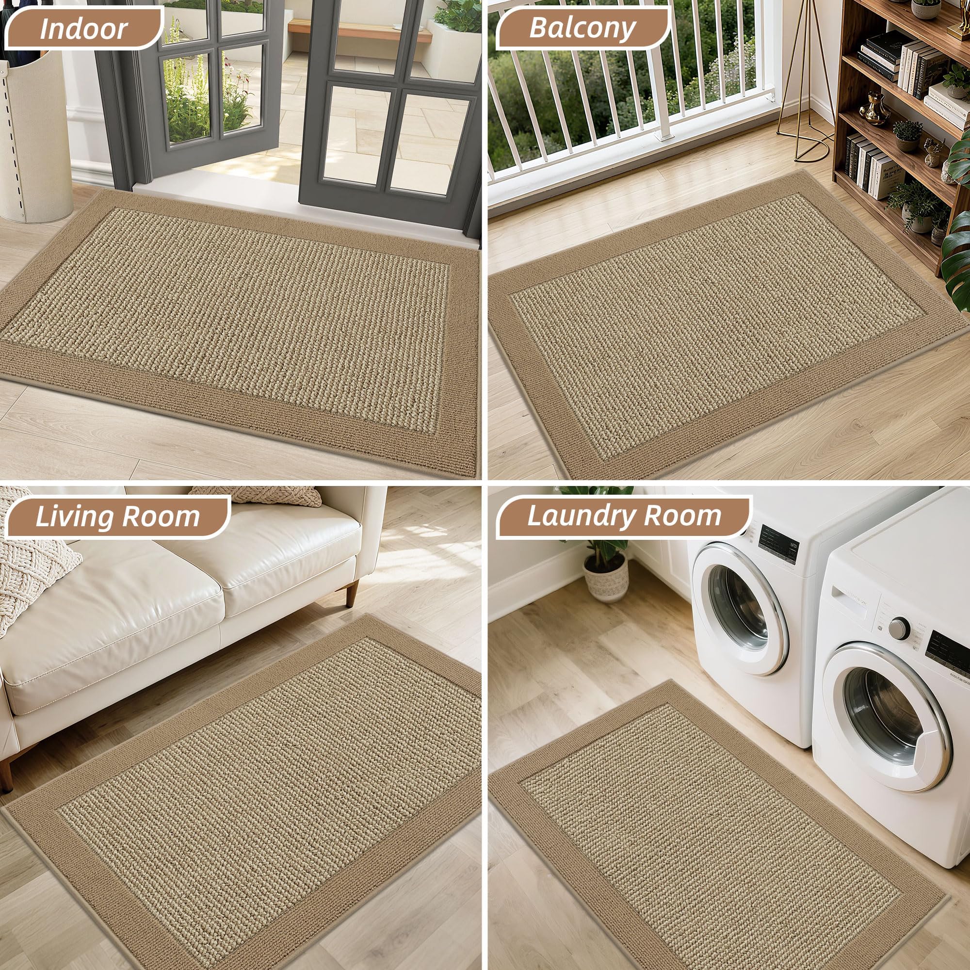 BEQHAUSE primer plano del material de polipropileno resistente y lavable