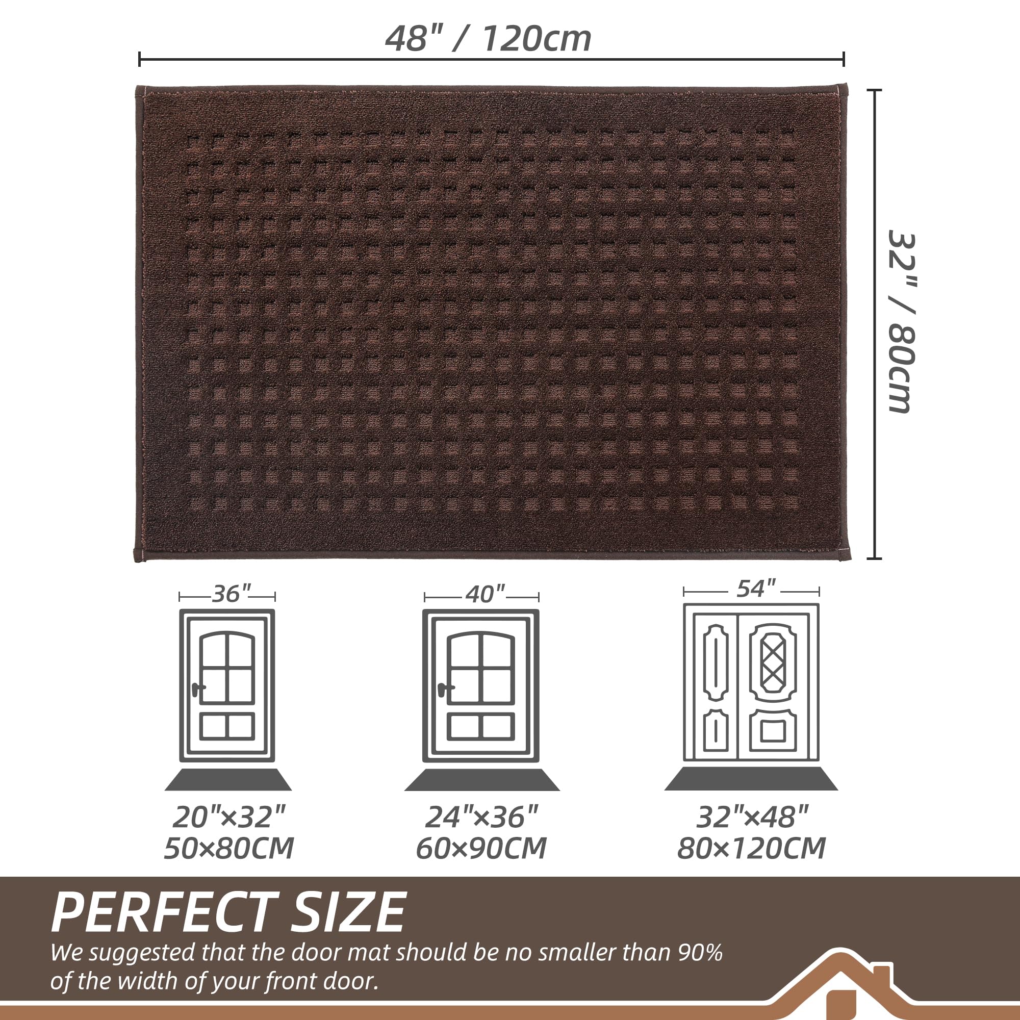 BEQHAUSE detalle de textura waffle absorbe humedad y raspa suciedad eficazmente