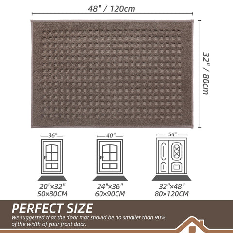 BEQHAUSE textura waffle de fibras que atrapan suciedad y absorben humedad