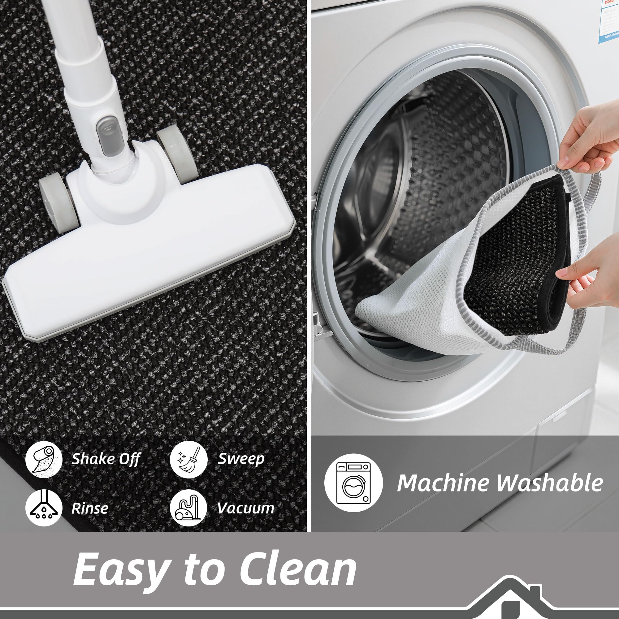 BEQHAUSE estilo en recibidor mostrando diseño moderno que disimula suciedad