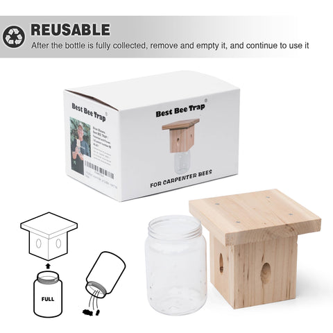 Best Bee Trap etiqueta de patente, diseño probado y específico