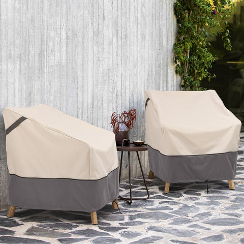 Bestalent funda colocada en silla Adirondack demostrando ajuste práctico