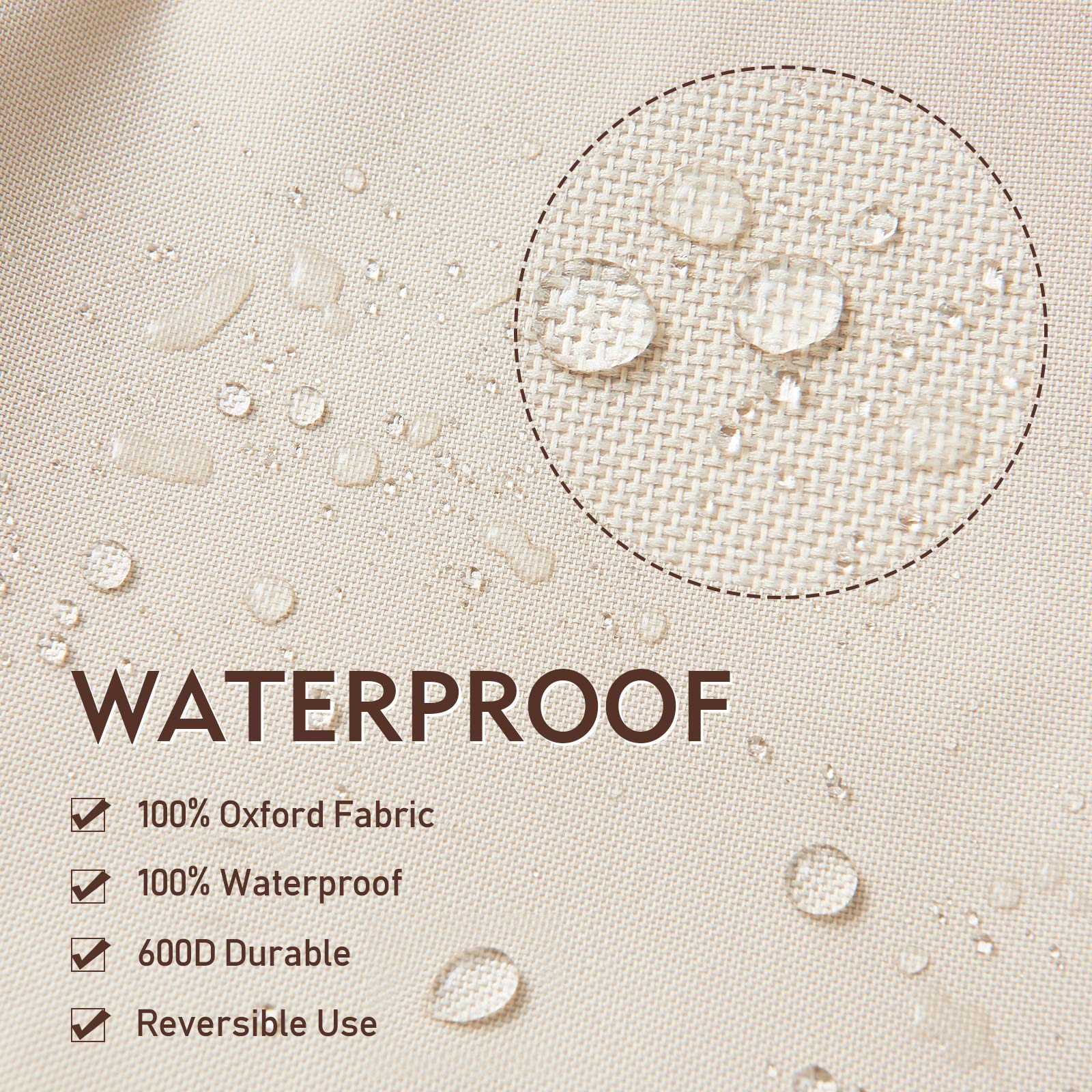 Bestalent vista interior del forro PVC que evita filtraciones