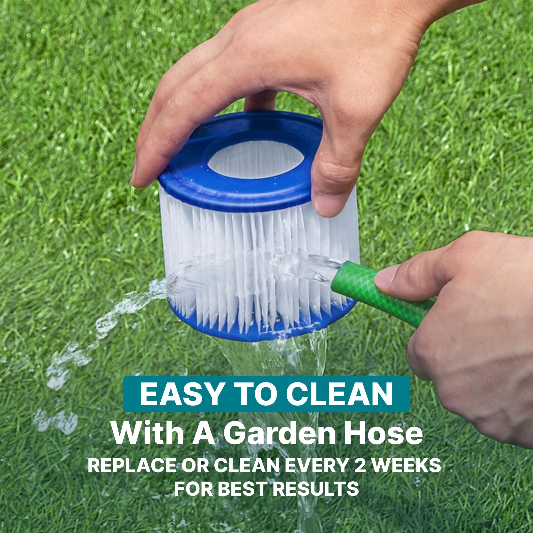 Bestway SaluSpa cartuchos shrink wrapped con tarjeta informativa, lista para usar