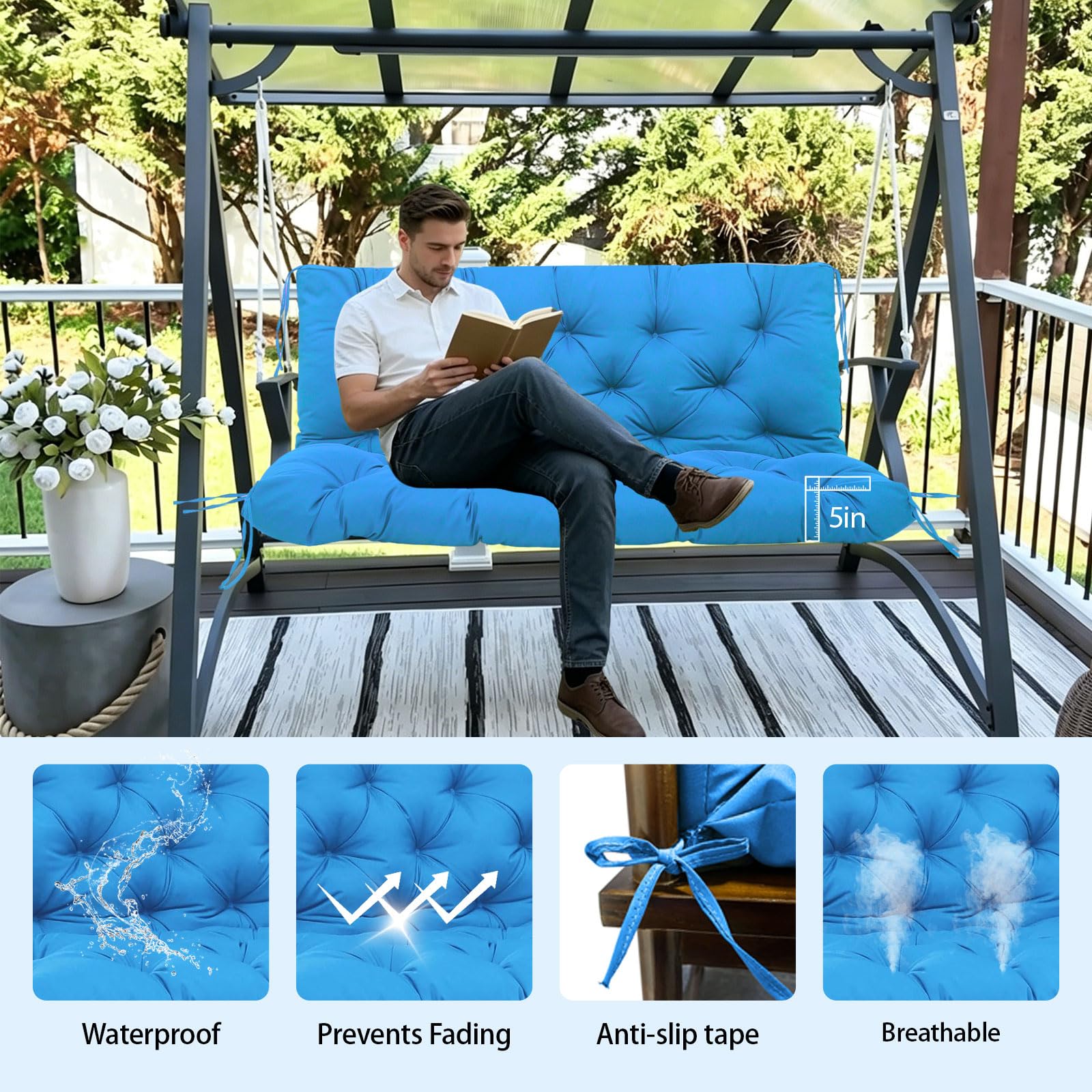 BFWHQ detalle de textura de tejido impermeable, protección contra lluvia