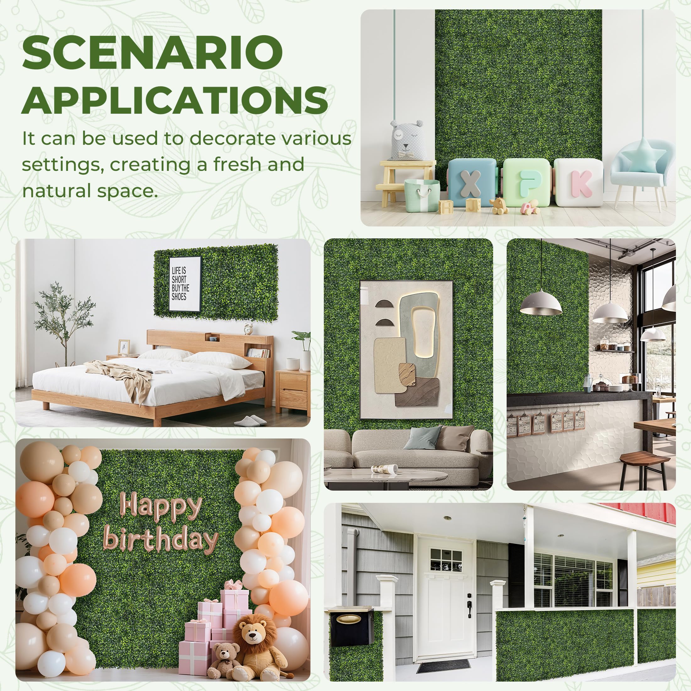 BHXCL muro verde en oficina creando ambiente acogedor y moderno