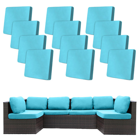 BIETYONE funda frontal del pack mostrando 12 piezas para renovar cojines