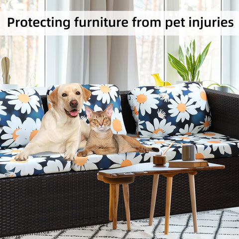 BIETYONE familia en patio con mascota, protección y fácil limpieza