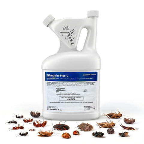 BIFENTHRIN-PLUS-C detalle de la etiqueta con instrucciones claras