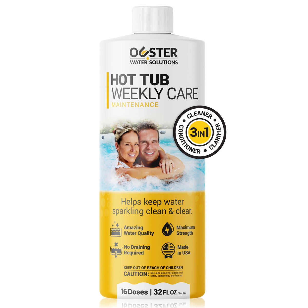 Bio Ouster botella frontal mostrando el envase y durabilidad