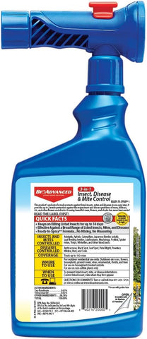 BioAdvanced etiqueta con ingredientes activos y número EPA visible
