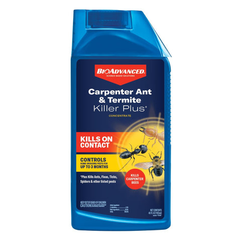 BioAdvanced frente de la botella azul mostrando envase y beneficio de control exterior