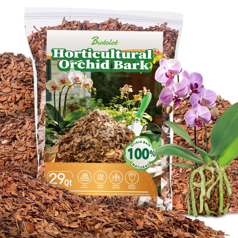 Biotolot bolsa frontal mostrando volumen y mezcla pura para orquídeas