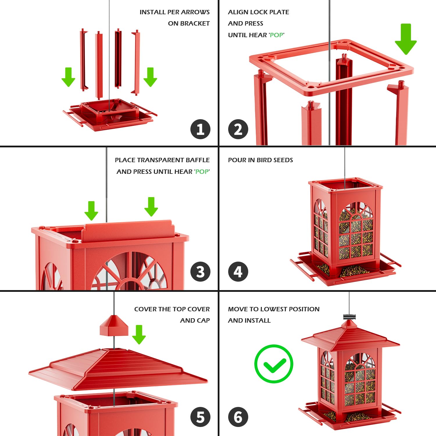 Birdream detalle de entradas y perchas para comodidad de aves visitantes