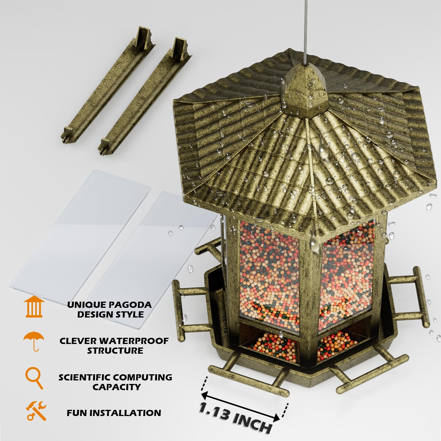 Birdream etiqueta y materiales señalando calidad y facilidad de limpieza