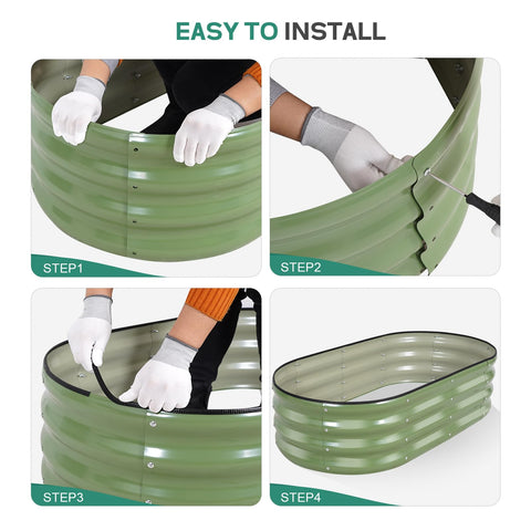 BIRDSINYARD estilo de vida: patio con cama elevada lista para plantar