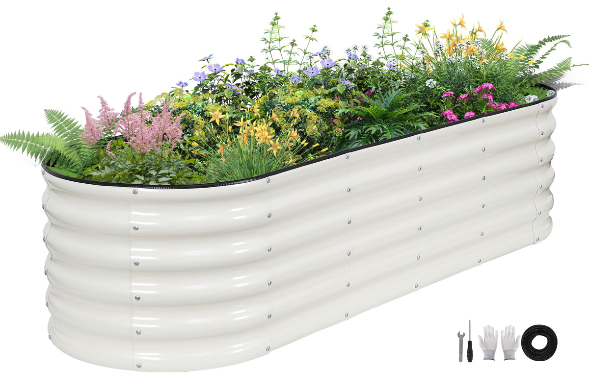BIRDSINYARD vista frontal 6x2x1.4ft con aspecto ordenado y duradero
