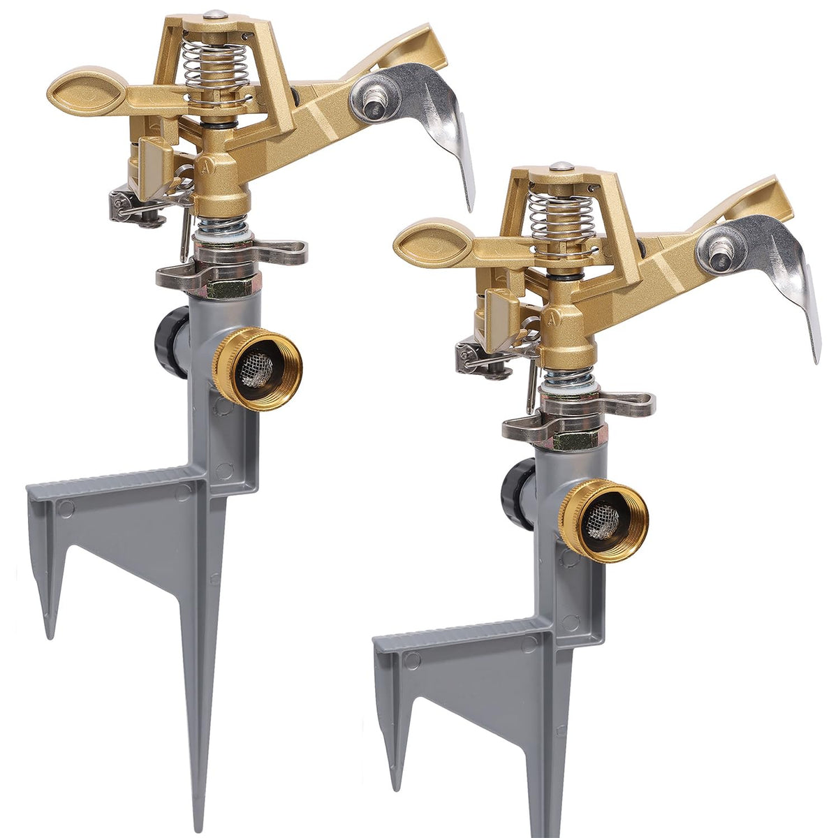 Biswing aspersor frontal paquete mostrando cabezal durable y montaje fácil