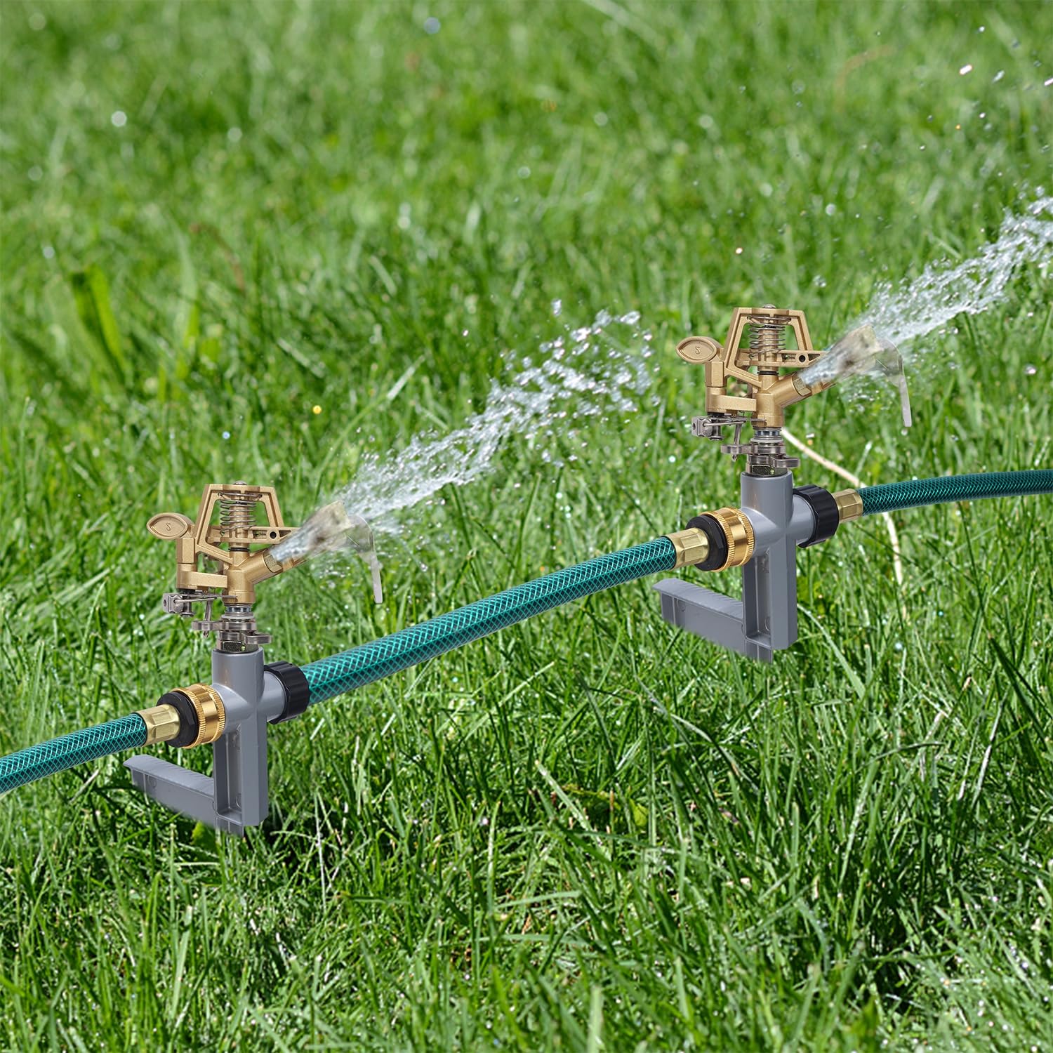 Biswing chorro de agua mostrando alcance y cobertura ajustable eficaz