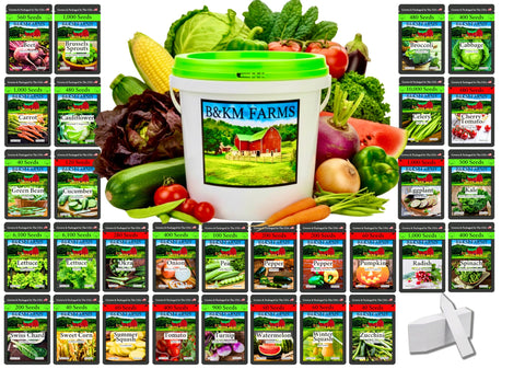 B&KM Farms frente del kit mostrando el paquete y beneficios de variedad