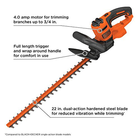 BLACK+DECKER textura de la hoja que garantiza cortes limpios