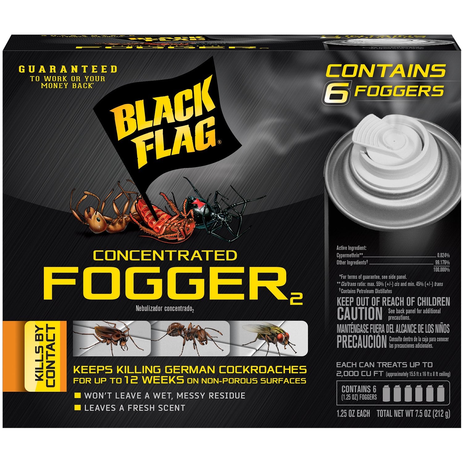 Black Flag paquete frontal de nebulizadores muestra conveniencia y poder