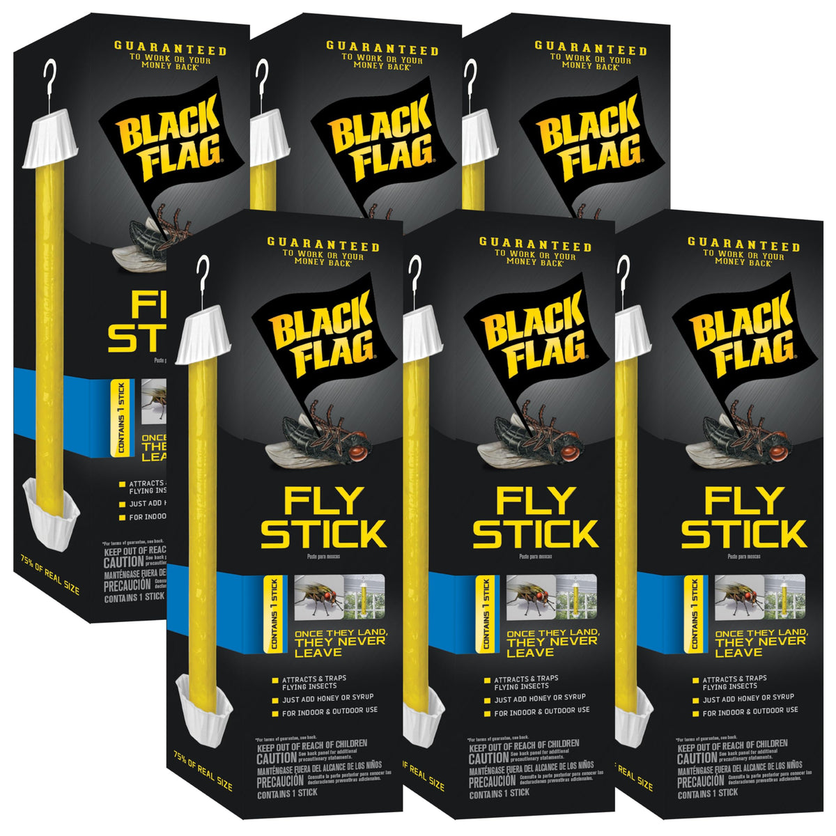 Black Flag vista frontal del empaque, identifica producto y cantidad