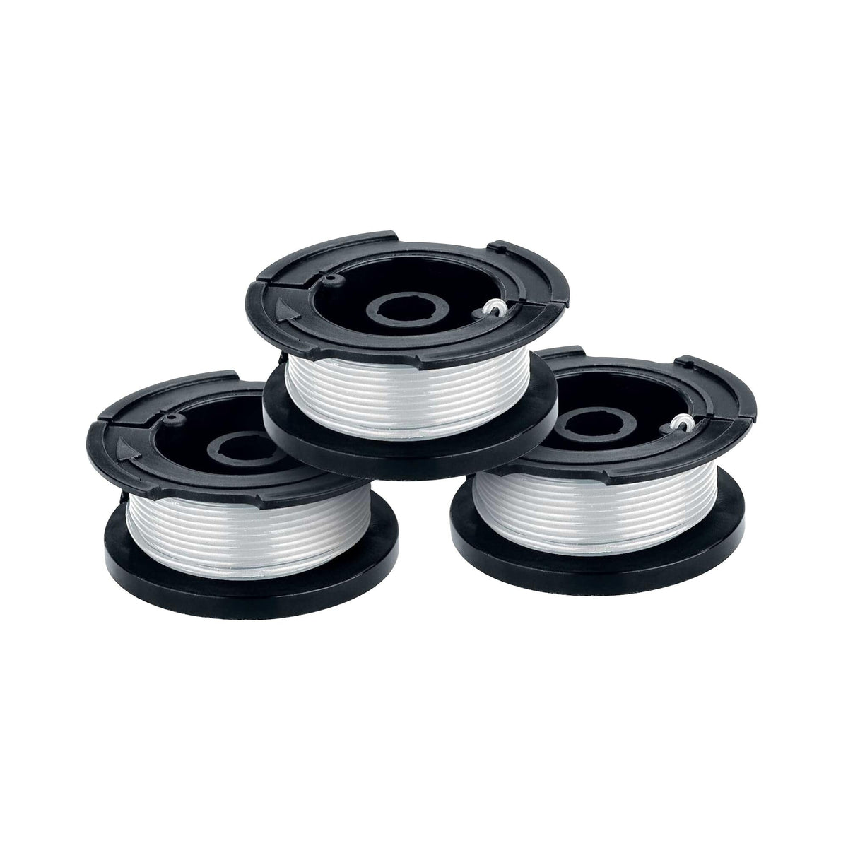 BLACK+DECKER bobina frontal mostrando diseño y longitud listo para instalar