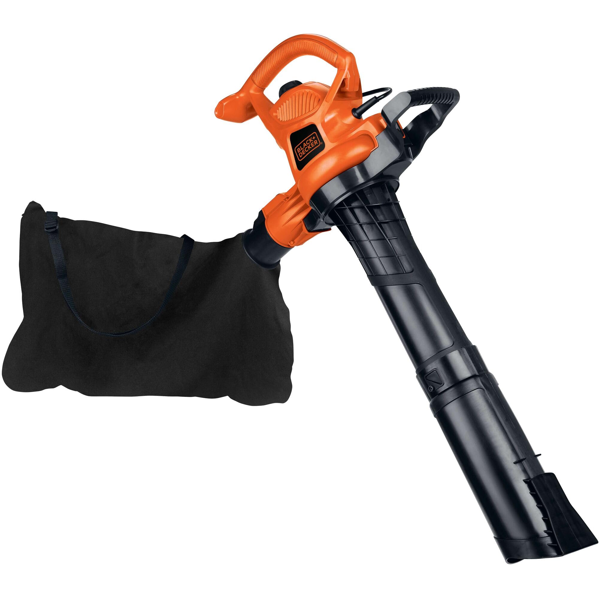 BLACK+DECKER BV3600 vista frontal mostrando diseño y boquillas, potencia efectiva