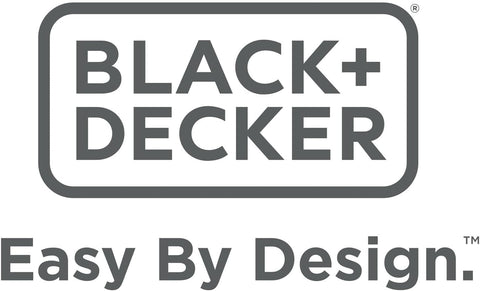 BLACK+DECKER escena de jardín mostrando mantenimiento fácil y sin humo