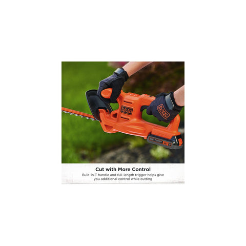 BLACK+DECKER comparación de tamaño mostrando su ligereza y fácil manejo